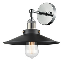 Matteo Lighting W46111CHBK - Bulstrode's Workshop Chrome Wall Sconce