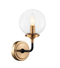 Matteo Lighting W58201AGCL - Particles Aged Gold Brass Wall Sconce