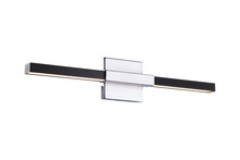 Matteo Lighting W64721MBCH - Lineare Matte Black and Chrome Wall Sconce