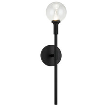 Matteo Lighting W64801BKCL - Candlestix Black Wall Sconce