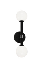 Matteo Lighting W75302BKOP - Stellar Black Wall Sconce