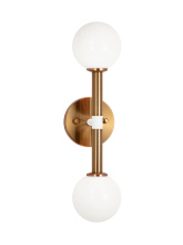 Matteo Lighting W75312AGOP - Stellar Aged Gold Brass Wall Sconce