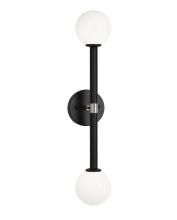 Matteo Lighting W75322BKOP - Stellar Black Wall Sconce