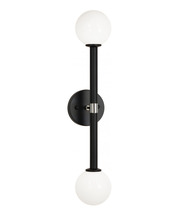 Matteo Lighting W75322BKOP - Stellar Black Wall Sconce