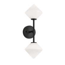 Matteo Lighting W81742BKOP - Novo Black WALL SCONCE