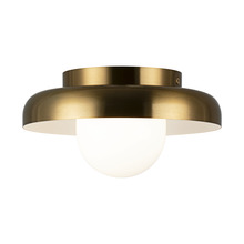 Matteo Lighting X34401AGOP - Creston Aged Gold Brass Ceiling Mount