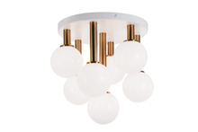 Matteo Lighting X75307AGOP - Stellar Aged Gold Brass Ceiling Mount