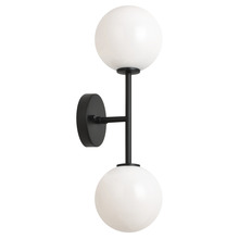 Matteo Lighting W81702BKOP - Novo Black Wall Sconce