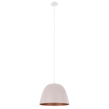 Eglo Canada 204078A - 1 LT Pendant w/ Apricot Finish & Apricot w/ Copper Interior Metal Shade