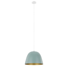 Eglo Canada 204079A - 1 LT Pendant w/ Pastel Green Finish & Pastel Green w/ Copper Interior Metal Shade