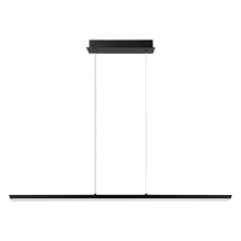 Eglo Canada 204092A - 1 LT LED Linear Pendant w/ Matte Black Finish & White Acrylic Diffuser