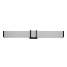 Eglo Canada 204127A - 1 LT LED Bath/Vanity Light w/ Matte Black Finish & White Acrylic Shade