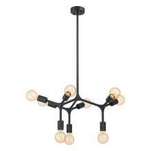 Eglo Canada 204294A - 9 LT Open Bulb Pendant or Ceiling Light w/ Black finish