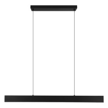 Eglo Canada 204376A - 1 LT Integrated LED Linear Pendant w/ Matte Black Finish & White Diffuser