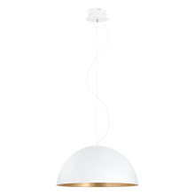 Eglo Canada 204378A - 1 LT LED Pendant w/ White Finish & White w/ Gold Shade