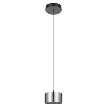 Eglo Canada 206011A - 1 LT Mini Pendant Black Finish & Black Transparent Glass Shade
