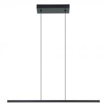 Eglo Canada 206045A - 1 LT Integrated LED Linear Pendant w/ Black Finish & White Diffuser