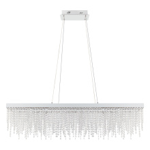Eglo Canada 39283A - LED Pendant w/ Chrome Finish & Clear Crystal Strands