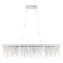 Eglo Canada 39284A - LED Pendant w/ Chrome Finish & Clear Crystal Strands