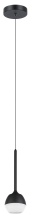 Eglo Canada 39711A - 1 LT Integrated LED Mini Pendant w/ Black Finish & White Diffuser
