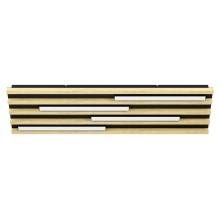 Eglo Canada 39899A - LED Rectangle Ceiling Light w/ Black Metal Body & Oak Veneer Elements
