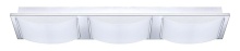 Eglo Canada 94467A - 3 LT LED Bath/Vanity Light w/ Chrome Finish & White Glass Shades