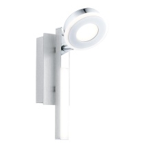 Eglo Canada 95996A - 1 LT LED Wall Light w/ Brushed Aluminum & Chrome Finish w/ Satin Acrylic Diffuser