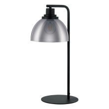 Eglo Canada 98386A - 1 LT Table Lamp w/ Black Finish & Metallic Smoked Glass Shade